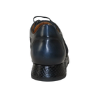 Men's GENIO Turkey Genuine Snake Leather Shoes 120197327 Dark Blue