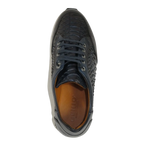 Men's GENIO Turkey Genuine Snake Leather Shoes 120197327 Dark Blue