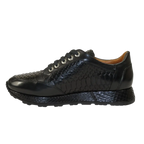 Men's GENIO Turkey Genuine Snake Leather Shoes 120197327 Black
