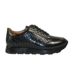 Men's GENIO Turkey Genuine Snake Leather Shoes 120197327 Black