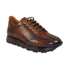 Men's GENIO Turkey Genuine Snake Leather Shoes 120197327 Brown