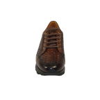 Men's GENIO Turkey Genuine Snake Leather Shoes 120197327 Brown