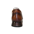 Men's GENIO Turkey Genuine Snake Leather Shoes 120197327 Brown