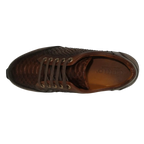 Men's GENIO Turkey Genuine Snake Leather Shoes 120197327 Brown