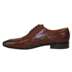 Men's GENIO Genuine Braided Leather Upper And Sole Shoes Turkey 120197862 Cognac