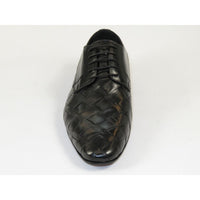 Men's GENIO Genuine Braided Leather Upper And Sole Shoes Turkey 120197862 Black