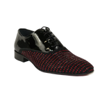 Men's GENIO Patent Leather, Red Sole Shoes Turkey 120198641 Black Red Stones