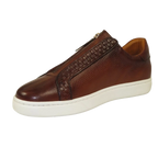 Men's Shoes GENIO Turkey Casual Dress Leather Braided 120198805 Cognac