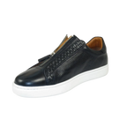 Men's Shoes GENIO Turkey Casual Dress Leather Braided 120198805 Dark Blue