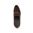 Men's GENIO Genuine Ostrich Embossed Leather Shoes Turkey 120332831 Cognac