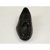 Men's GENIO Genuine Crocodile Embossed Leather Shoes Turkey 120371164 Black