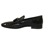 Men's GENIO Genuine Crocodile Embossed Leather Shoes Turkey 120371164 Black
