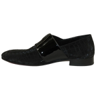 Men's GENIO Patent Suede Leather, Red Sole Shoes Turkey 120371263 Black