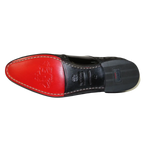 Men's GENIO Patent Suede Leather, Red Sole Shoes Turkey 120371263 Black