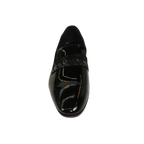 Men's GENIO Patent Leather Red Sole Shoes Formal 120371275 Black Stones