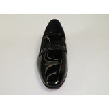 Men's GENIO Patent Leather Red Sole Shoes Formal 120371275 Black Stones