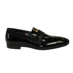 Men's GENIO Patent Leather Red Sole Shoes Formal 120371275 Black Stones
