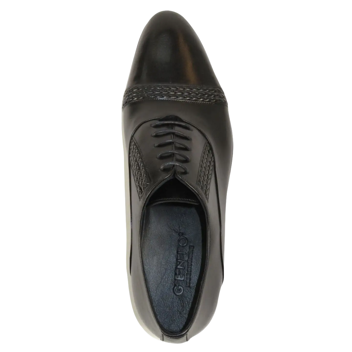 Men's GENIO Genuine Leather Upper And Sole Dress Shoes Turkey 120371331 Black