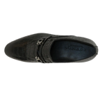 Men's GENIO Genuine Crocodile Embossed Leather Shoes Turkey 120371618 Black