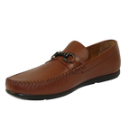 Men's Driving Shoes GENIO Turkey Casual Dress Genuine Leather 120741706 Cognac