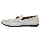Men's Driving Shoes GENIO Turkey Casual Dress Genuine Leather 120741706 White