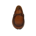 Men's Driving Shoes GENIO Turkey Casual Dress Genuine Leather 120747871 Cognac