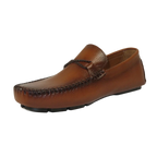 Men's Driving Shoes GENIO Turkey Casual Dress Genuine Leather 120747871 Cognac