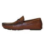 Men's Driving Shoes GENIO Turkey Casual Dress Genuine Leather 120747871 Cognac