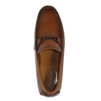 Men's Driving Shoes GENIO Turkey Casual Dress Genuine Leather 120747871 Cognac