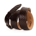 The Boss Brown Snake Leather Belt