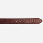 The Boss Burgundy Snake Leather Belt