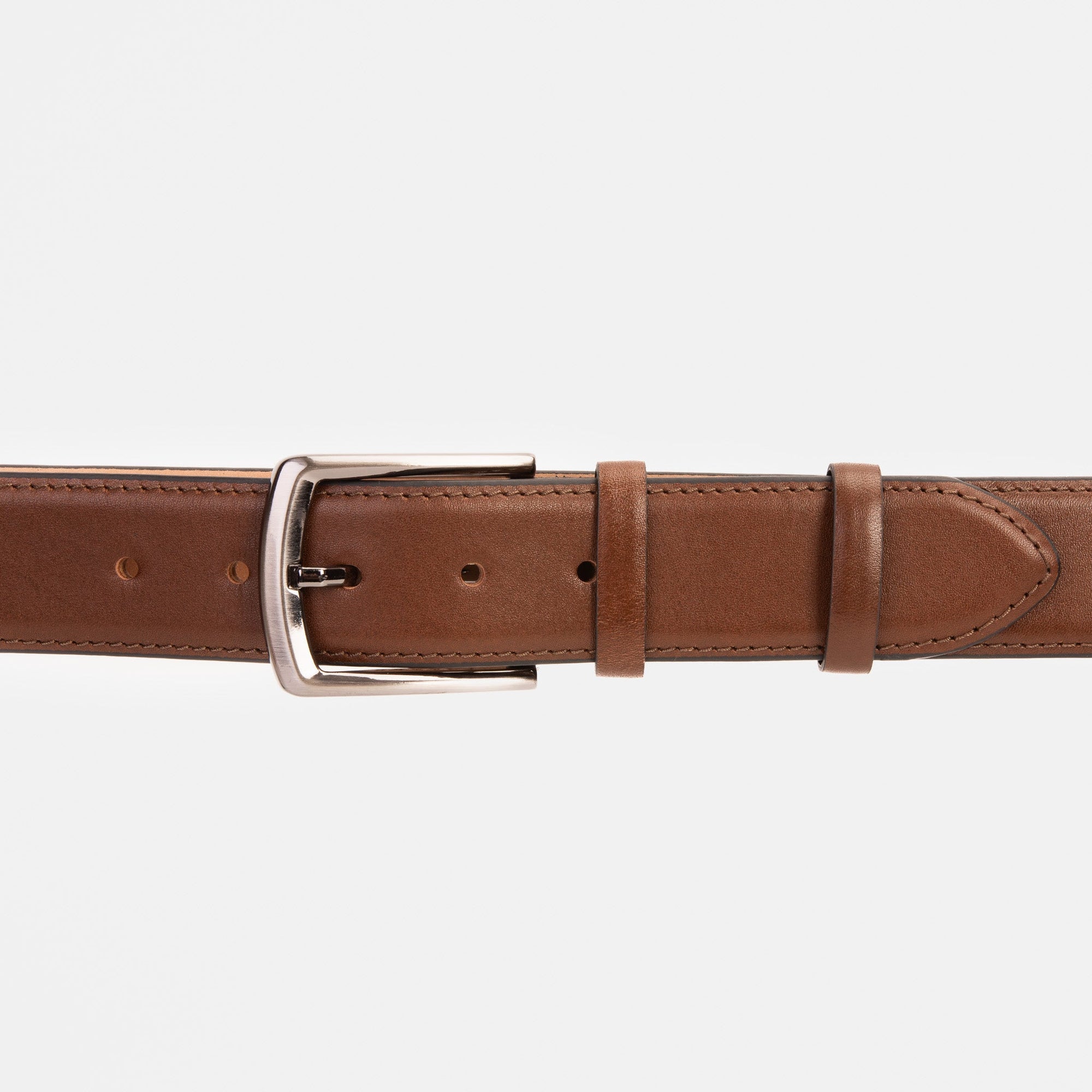 The Bogota Brown Calfskin Belt
