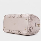The Velar Nutural  Hand-Painted Snake Leather Weekender Bag