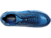 Belvedere Todd Sneaker Genuine Ostrich Ocean Blue E02