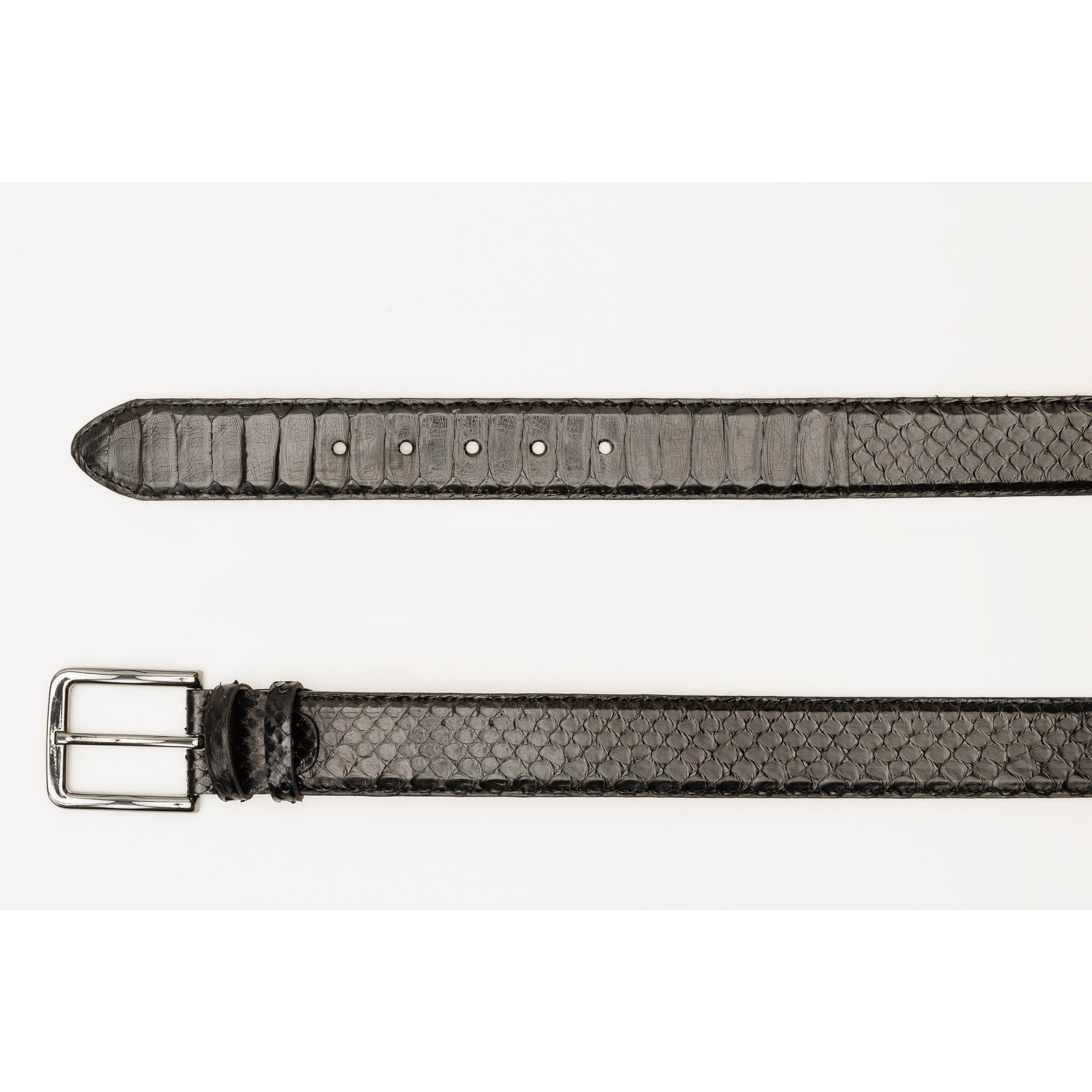 The Boss Black Snake Leather Belt