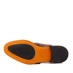 Vinci The Valmont Tan Snake Leather Derby Men Shoe