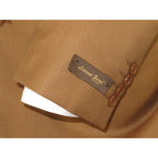 Men's Levent Serez Turkish Suit Super 160's Italian Wool 13400 Rust Nailhead