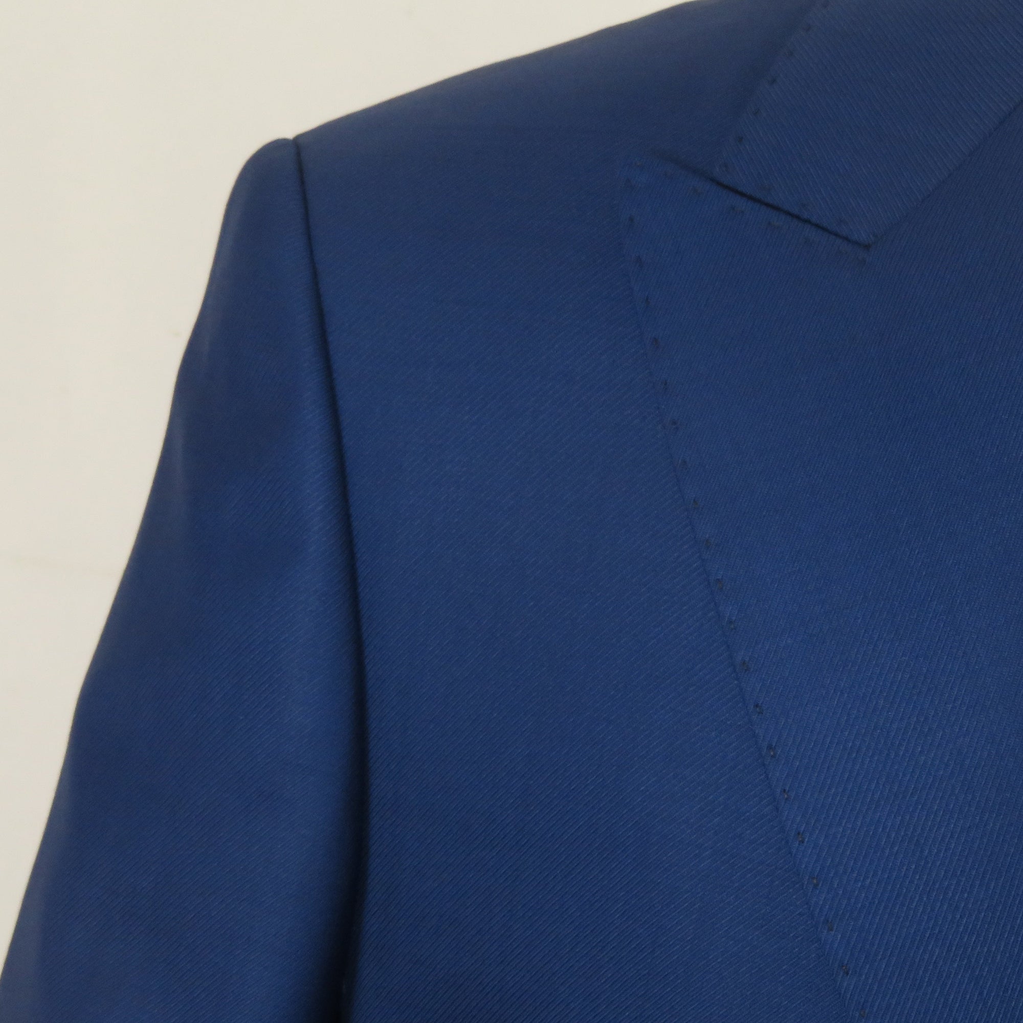 Men's Levent Serez Turkish Suit Super 160's Italian Wool 13760 Blue Twill