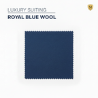 Men's Levent Serez Turkish Suit Super 160's Italian Wool 13760 Blue Twill