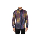 Men's AVM Crystal Digital Sparks Shirt Cotton Turkey Slim Fit 13985-01 Multi
