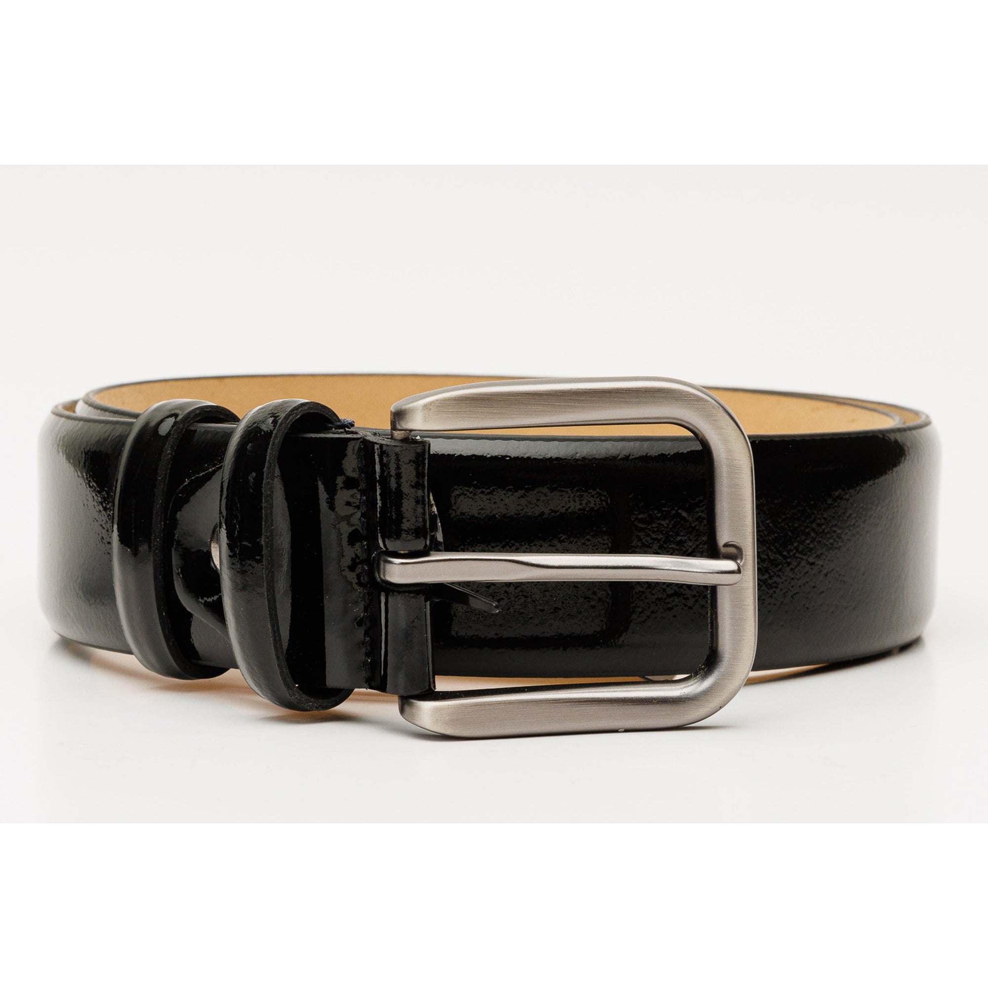 The Dodoma Black Patent Leather Belt