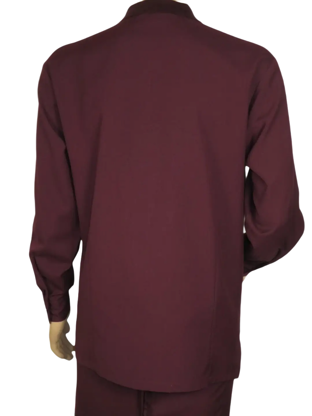 Men Silversilk 2pc Fancy walking leisure suit Italian woven knits 14010 Wine Fig