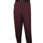 Men Silversilk 2pc Fancy walking leisure suit Italian woven knits 14010 Wine Fig