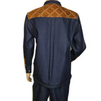 Men's Stacy Adams Two Piece Matching Walking Set Leisure Suit 1528 Denim