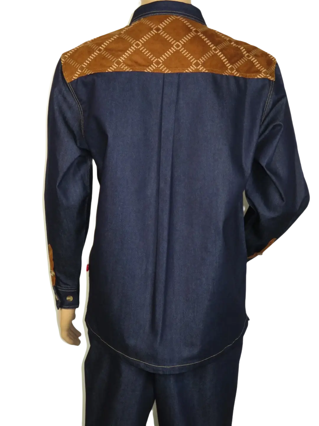 Men's Stacy Adams Two Piece Matching Walking Set Leisure Suit 1528 Denim