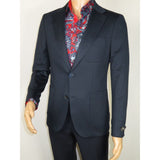 Men's MONO Turkey Casual Dress Jacket Patch Pockets Thick Cotton 1557-002 Navy