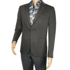 Men's MONO Turkey Jacket Patch Pockets Thick Cotton 1557-03 Charcoal