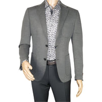 Men's MONO Turkey Casual Dress Jacket Patch Pockets Thick Cotton 1557-04 Gray