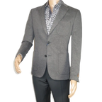 Men's MONO Turkey Casual Dress Jacket Patch Pockets Thick Cotton 1557-04 Gray