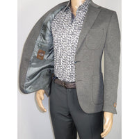 Men's MONO Turkey Casual Dress Jacket Patch Pockets Thick Cotton 1557-04 Gray